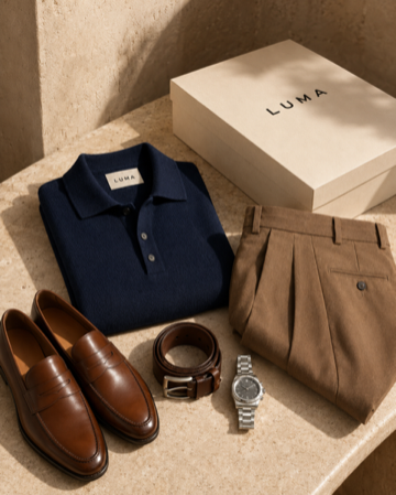 Luma Men essentials flatlay