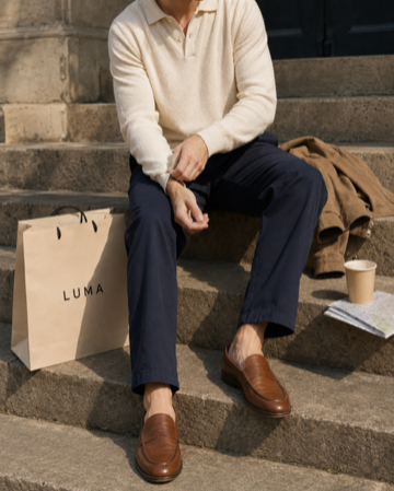 Creator wearing Luma Men street style